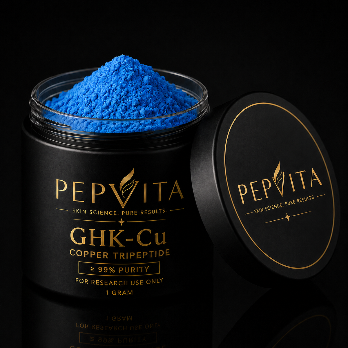 ghk cu cosmetic powder 99% GHK-Cu Copper Peptide CAS 49557-75-7 1g Pack : Beauty & Personal Care 99% Blue Copper Peptide Powder